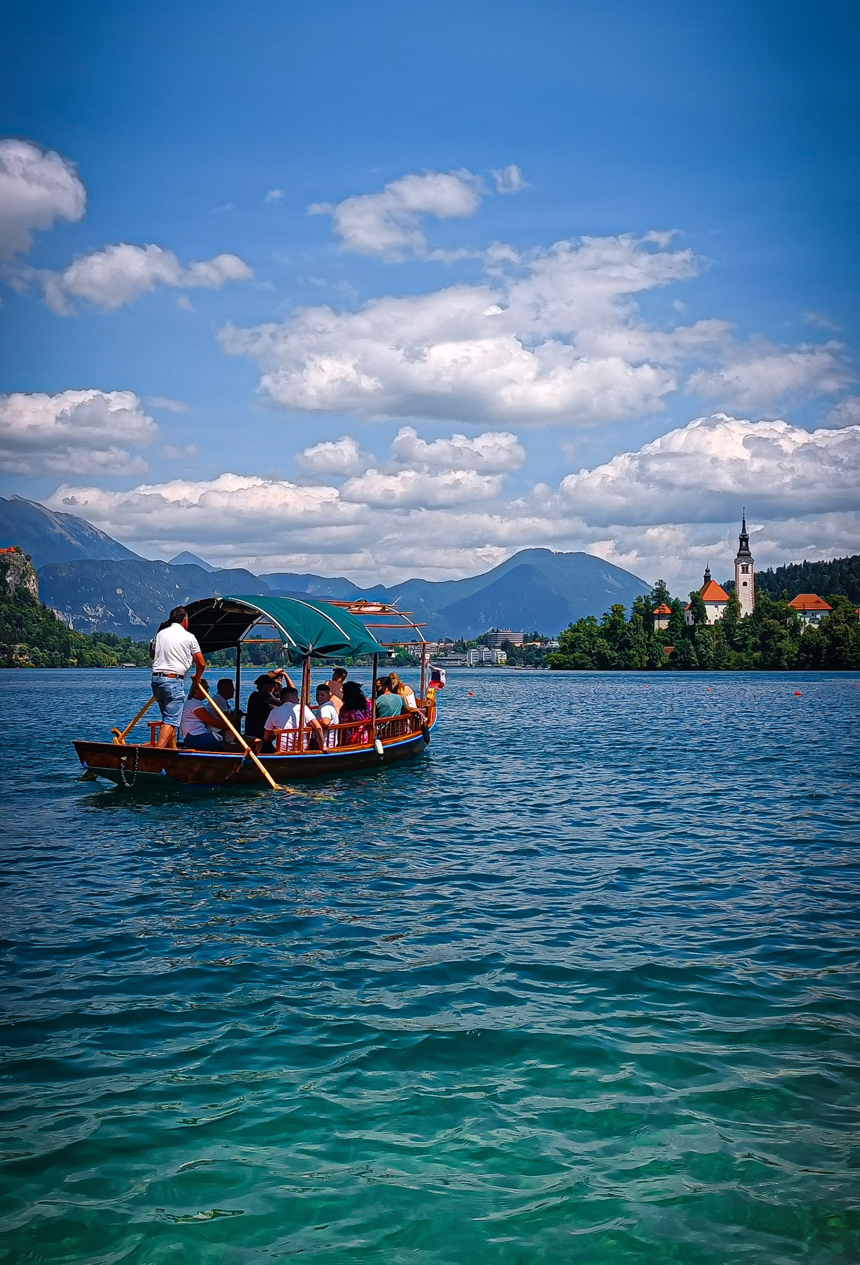 Boats in Lake Bled