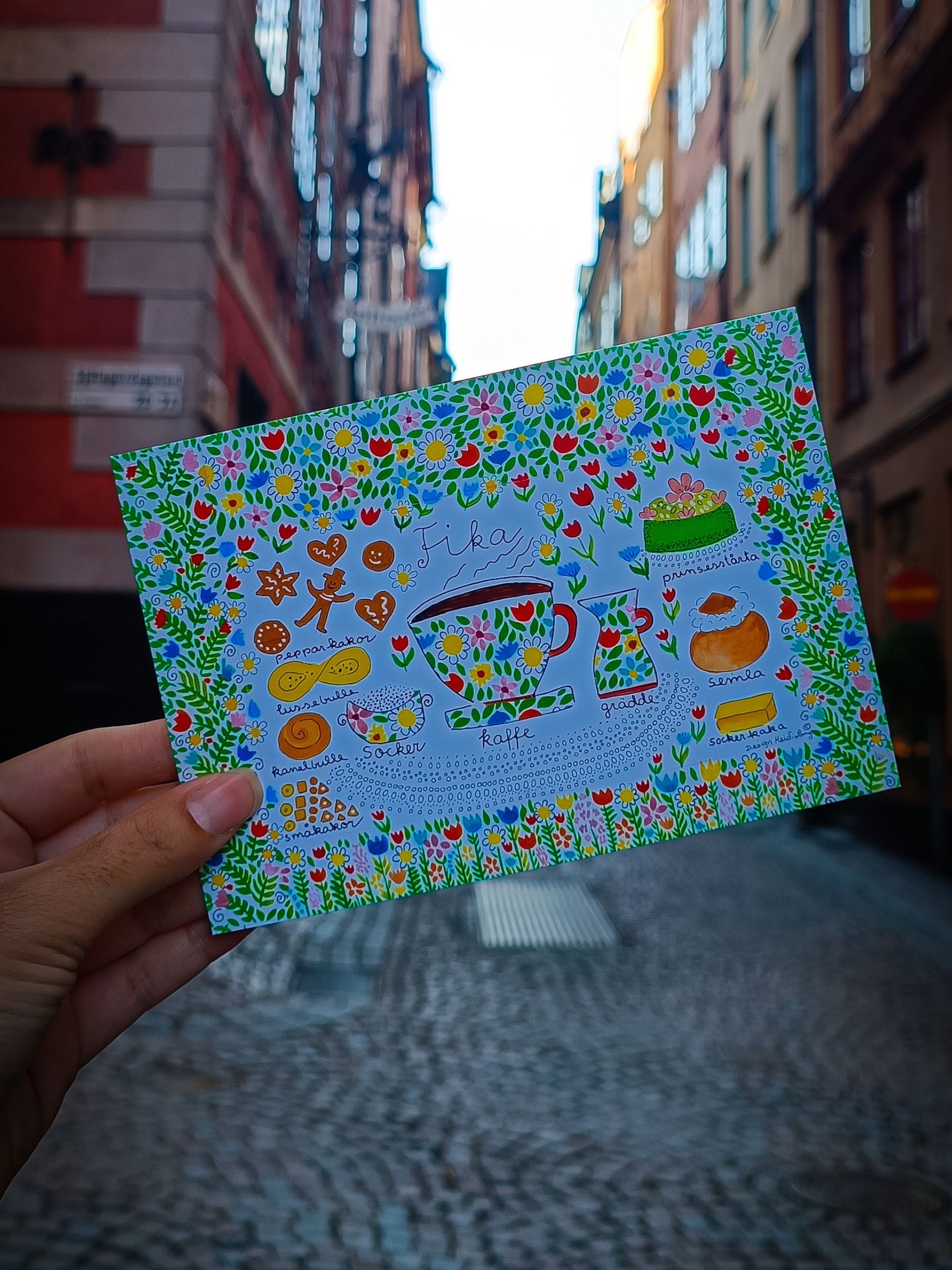 Fika postcard