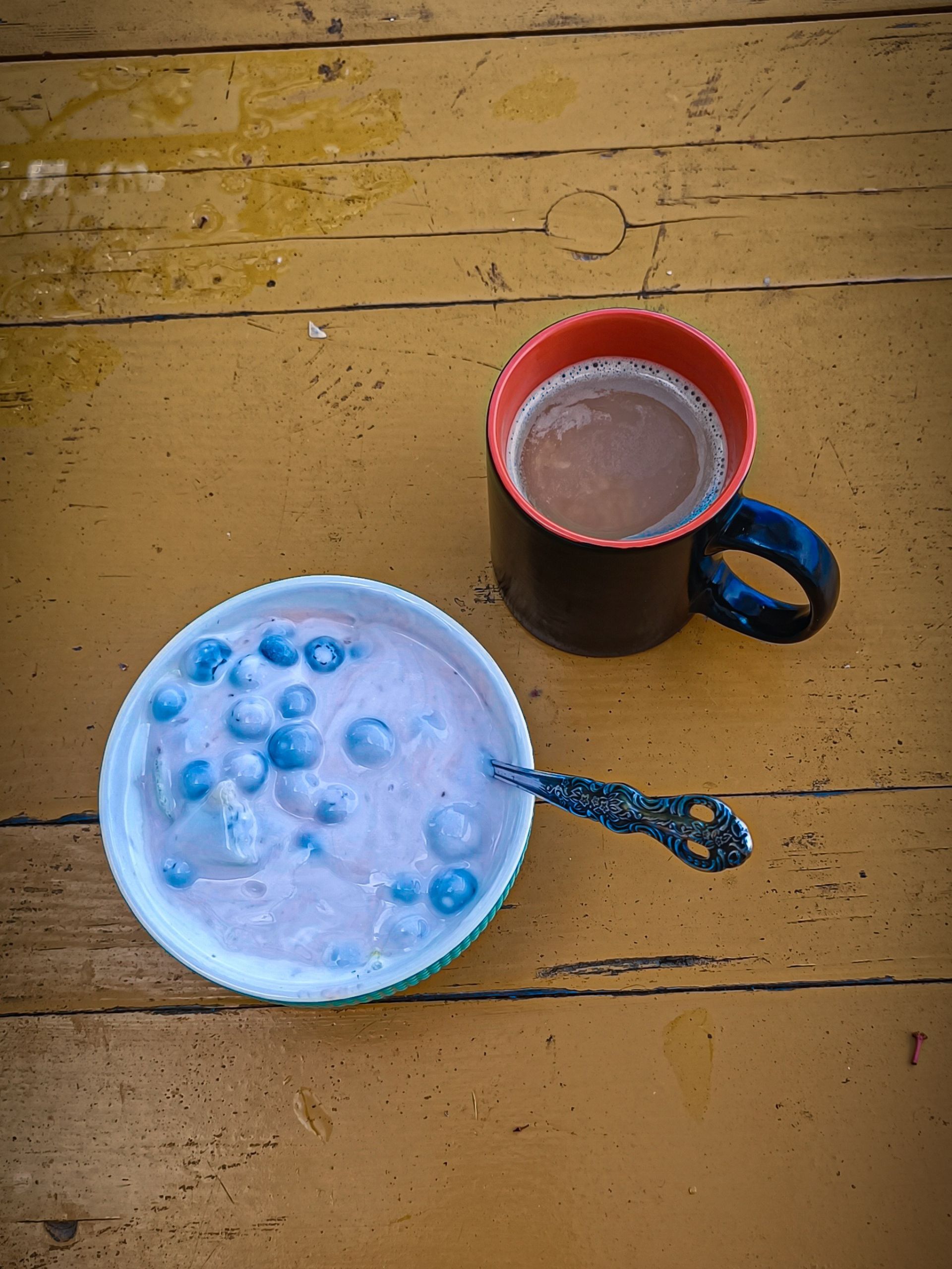 Breakfast at hostel